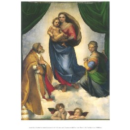 Kunsttryk - Den sixtinske Madonna Kunsttryk - Den sixtinske Madonna