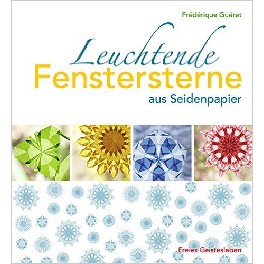 Leuchtende Fenstersterne aus Seidenpapirer