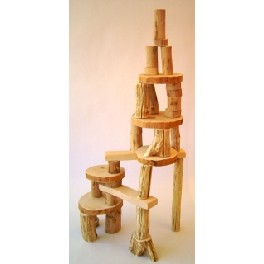 Klodser uden bark - eco-blocks - 36 dele