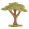 Steppetræ - med "støttefod"