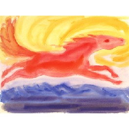 Hest - 31 x 31 cm Hest - 31 x 31 cm