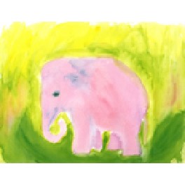 Elefant - 31 x 31 cm