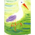 Stork - 31 x 31 cm