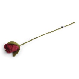 Rose, mørkerød - filt Rose, mørkerød - filt
